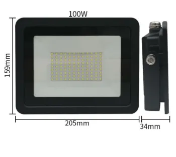 110V/220V LED High Bay Lamp LED Industrial Lighting 100W Factory Workshop Warehouse Work Light Floodlight IP68