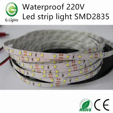 Waterproof 220V led strip light SMD2835