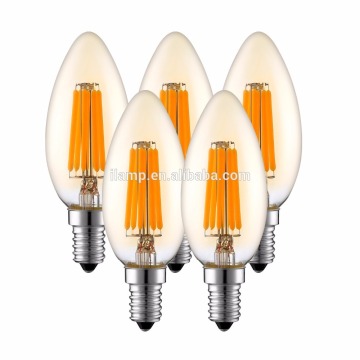 Energy star ULcUL 6W 4W 2W Dimmable B10 C35 LED filament