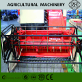 Mini 0.9kg / s Walking Combine Harvester em vermelho