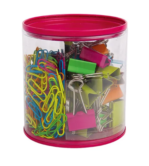 Clip kit with binder clips and paper clips
