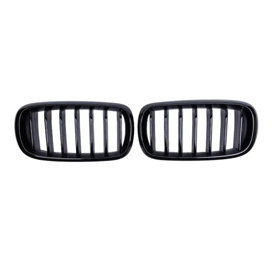 Gloss Black Front Grille ABS Single Slats for BMW X5 X6 Series