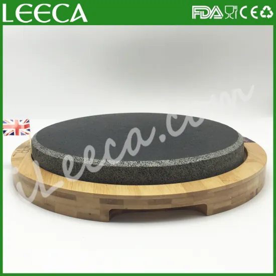 Barbecue grill stone | stone grill plate | round grill stone set