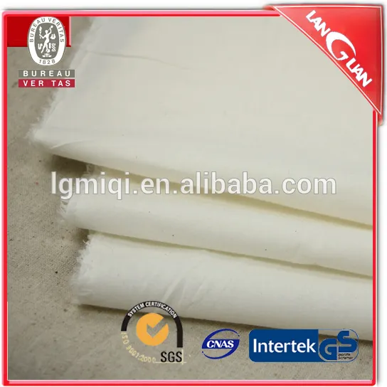 High quality on sale white cotton woven fusible interlining