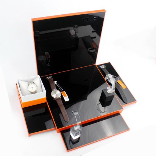 Customized big modern acrylic watch display stand