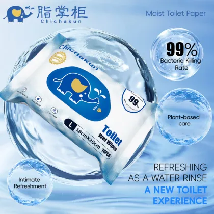 Convenient Toilet Flushable Wipes Pack