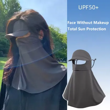 Summer Full Face Sunscreen Mask for UV Protection