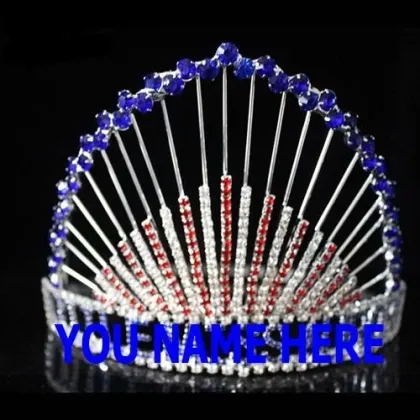 Rhinestone pageant crowns for July 4