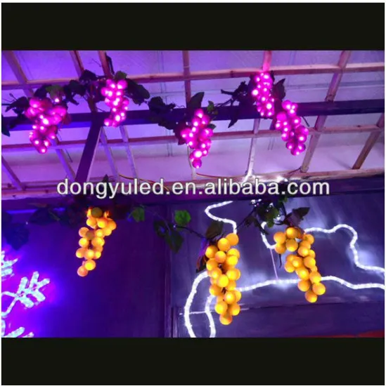 christmas outdoor led grapes string light