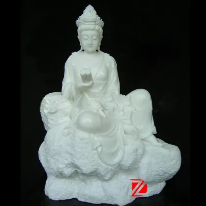 White marble guanyin statue