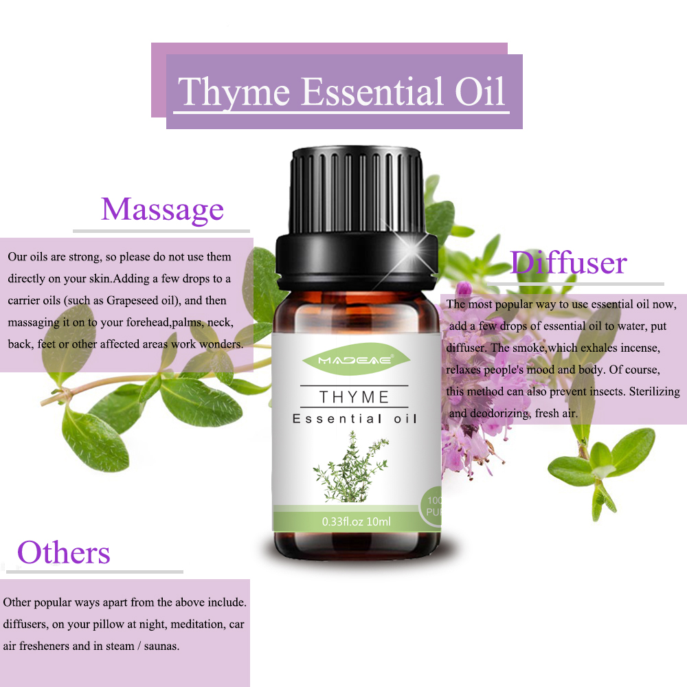 Bulk Wholesale factory Thyme essential Oil for body