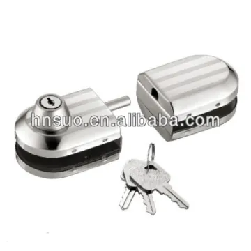 security stainless steel frameless glass door latch