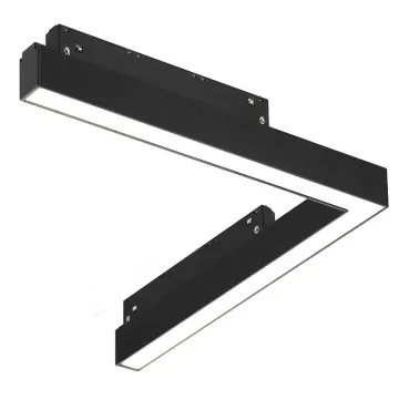 48V Surface Mounted or Suspension Track Rail Magnetic LED Track Lights with Adjustable Angle Housing