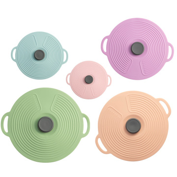 Coperchi di ciotola di aspirazione in silicone riutilizzabili per gadget da cucina e contenitori alimentari