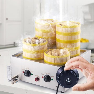 Electric Bun Steamer for Fast Food - Industrial Table-Top Dimsum Steamer Machine