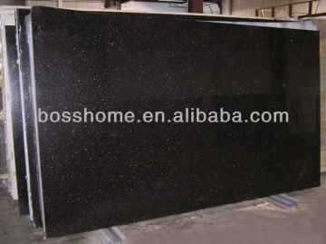 Popular black galaxy granite price granite slab 24x24 granite tile