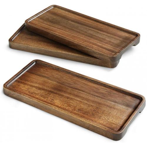 China Wholesale High Quality Wooden Serving Trays With Handles Factory