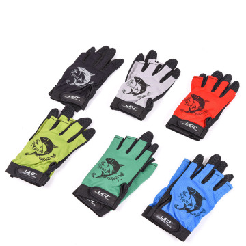 NEWMAJOR 3 Fingers Fingerless Protective Gloves for Outdoor Sports and Fishing