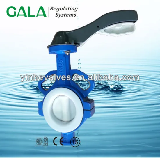 ptfe dn150/dn300 butterfly valve