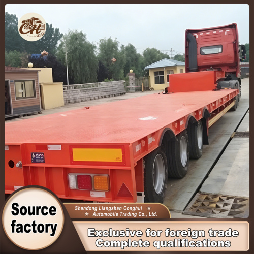 13.75 متر نیمه تریلر تخت با سیستم تعلیق بادی