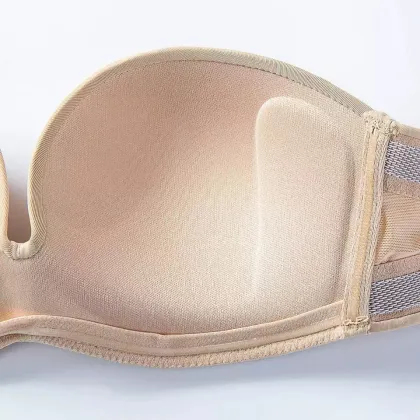 Half Cup Wedding Anti-Slip Wire-Free Backless Support Big Cup Bra