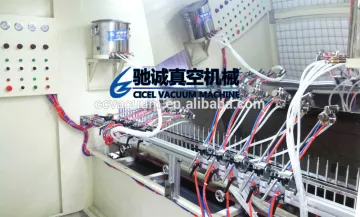 automatic cosmetic plastic caps production line/plastic lips UV spray line/uv coating spray machine