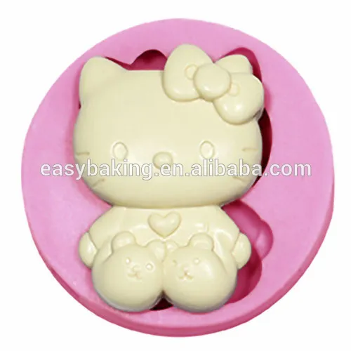 Wholesale Hello Kitty Silicone Chocolate Mold