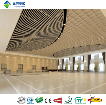 ITF portable indoor tennis floor mat plastic flooring for sale