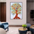 Pintura de diamantes de árbol pintura de sala de estar