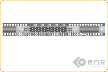 Grid lighting fixture panel