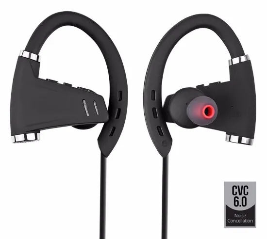 IPX5 Sweatproof Bluetooth 4.1 technology Bluetooth Wireless Stereo Earphone Earbuds Sport Headset Headphone Univerval Black