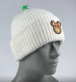 Winter Bear Broidered Style Hiver Beanie Hat