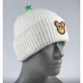 Winter Bear Broidered Style Hiver Beanie Hat