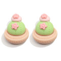 Flatback Cactus Miniature Resin Ornament for Kawaii Drop Earrings Slime Decoration