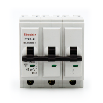 ETM2 Miniature Circuit Breaker 3P 6KA 10KA 10KA 6A-63A Overload Short Circuit KEMA Certified