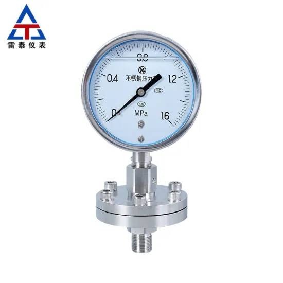 Stainless steel diaphragm pressure gauge