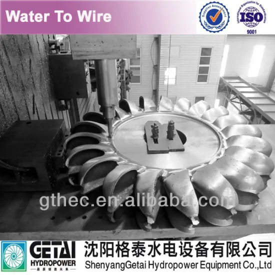 Hydro turbine runner for run off river water turbine upgrade & turbine generator manufacturer made in china from shenyang getai