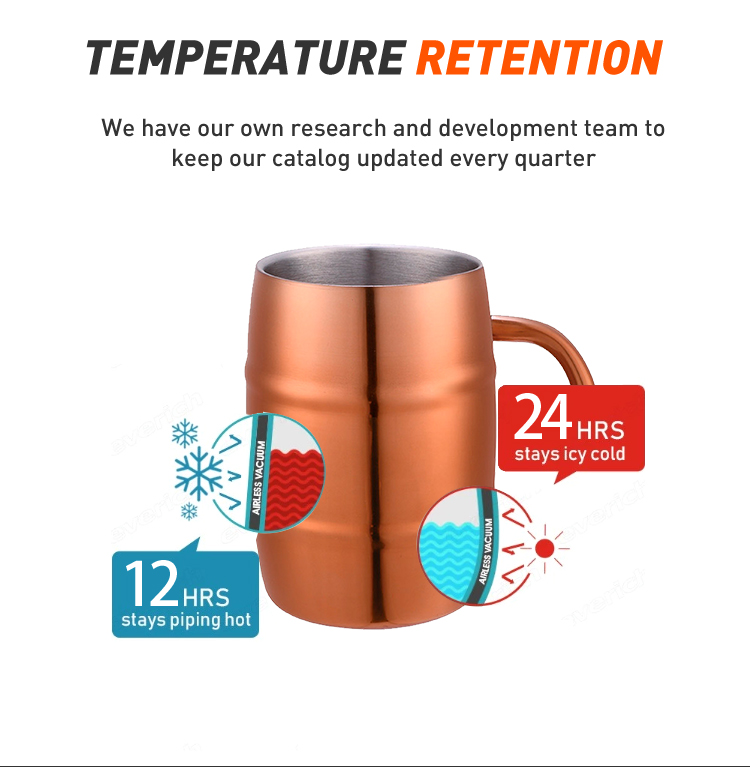 Stainless Steel Barrel Mugs