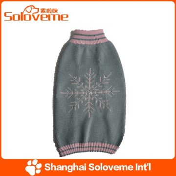 hot sale snowflake dog sweater custom pet clothing