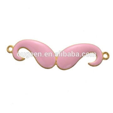 2015 hot selling cheap enamel Beard Metal Bracelet Connector Bracelet Charms