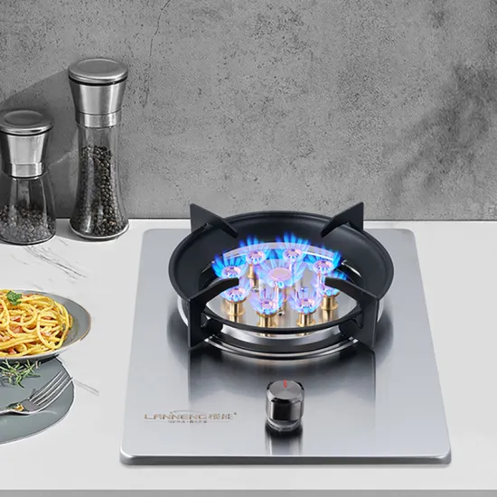 High-Power Household Stainless Steel Biogas Stove with 3800w Burner