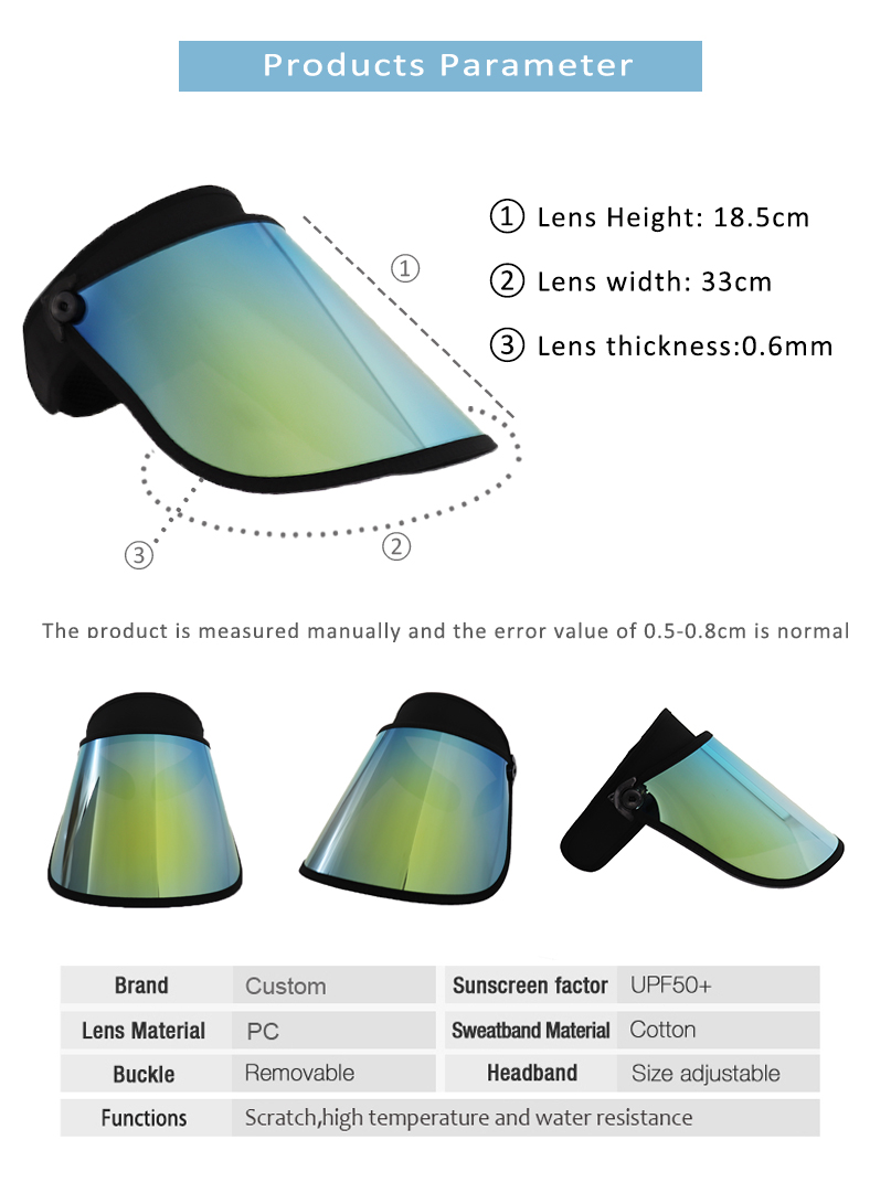 3yellow Gold Sun Visor Uv Protection