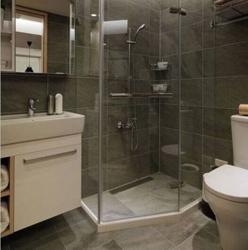 matte surface finish honed natural slate series restroom flooring cheap gray tiles