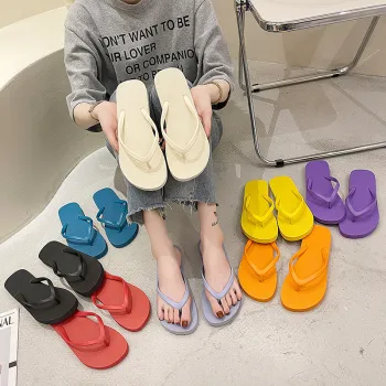 Women's Summer Rubber Sandals: Flip Flops, Slippers & Shoes for Indoor/Outdoor Wear