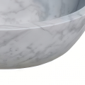 Luxury Grey-Veined Marble Bathtub