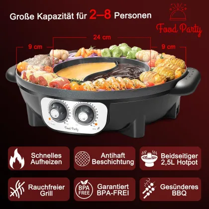combination of barbecue and hot pot