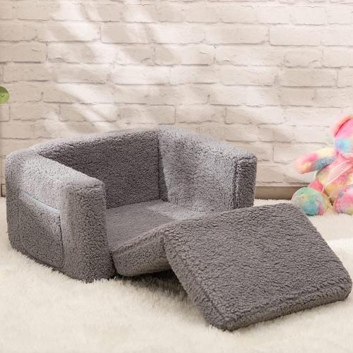 2-in-1 Flip Out Cuddly Toddler Couch Folding Mattress