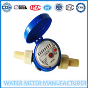 Meter dell'acqua di impulso di plastica del singolo getto