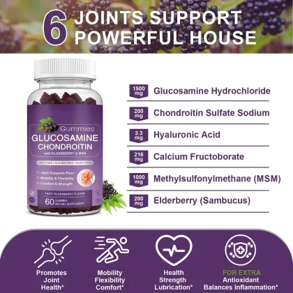 Glucosamine Chondroitin Gummies Joint Support with MSM