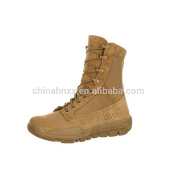 leather men's military swat desert boots